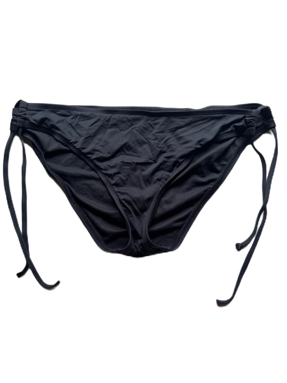 Mossimo XL grey bikini bottoms side tie closure